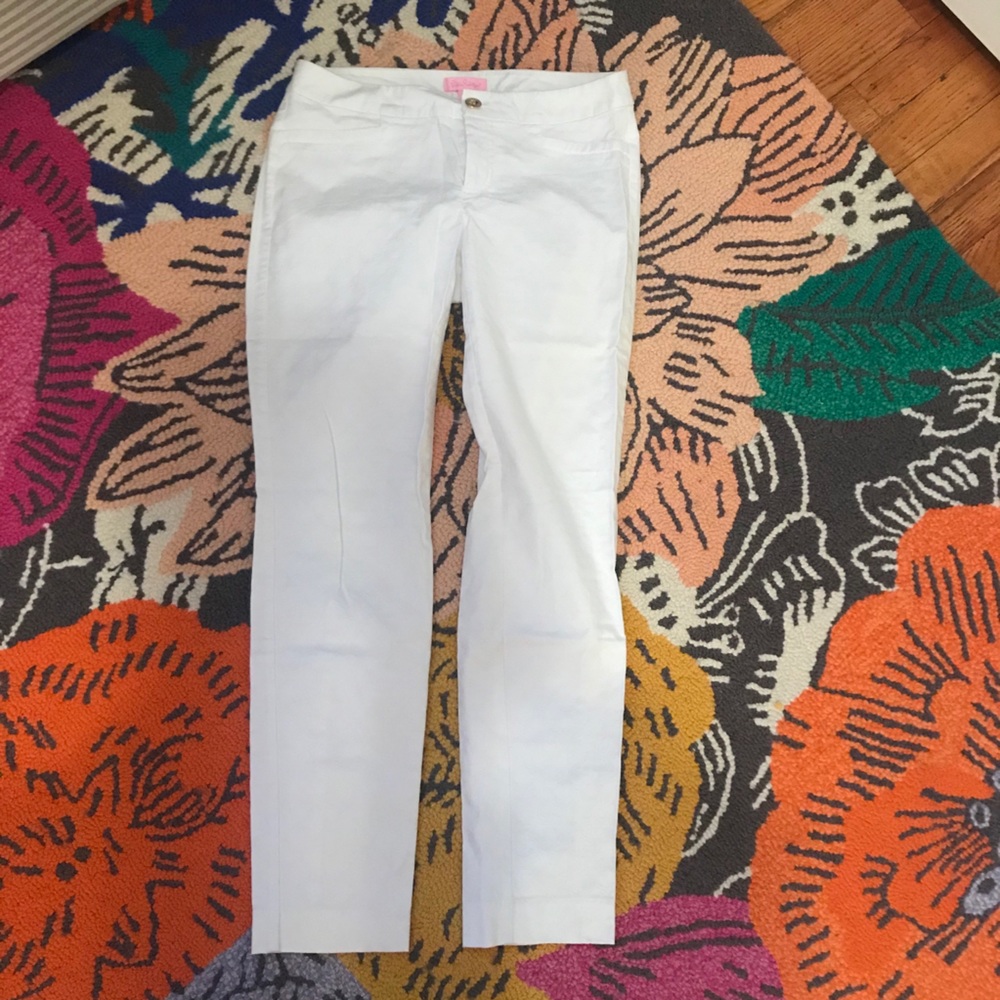 Lilly Pulitzer White Ankle Length Pants